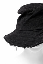 画像をギャラリービューアに読み込む, forme d'expression Skewes Fedora-Raw Edge Hat (Black)