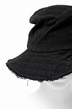 画像をギャラリービューアに読み込む, forme d'expression Skewes Fedora-Raw Edge Hat (Black)
