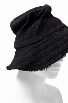 画像をギャラリービューアに読み込む, forme d'expression Skewes Fedora-Raw Edge Hat (Black)