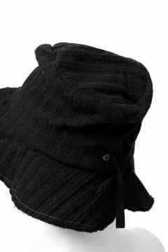 画像をギャラリービューアに読み込む, forme d'expression Skewes Fedora-Raw Edge Hat (Black)
