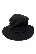 画像をギャラリービューアに読み込む, forme d'expression Skewes Fedora-Raw Edge Hat (Black)