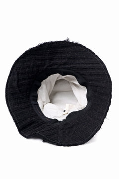 画像をギャラリービューアに読み込む, forme d'expression Skewes Fedora-Raw Edge Hat (Black)