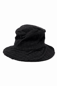 画像をギャラリービューアに読み込む, forme d'expression Skewes Fedora-Raw Edge Hat (Black)