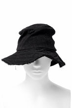 画像をギャラリービューアに読み込む, forme d'expression Skewes Fedora-Raw Edge Hat (Black)