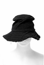 画像をギャラリービューアに読み込む, forme d'expression Skewes Fedora-Raw Edge Hat (Black)