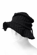 画像をギャラリービューアに読み込む, forme d'expression Skewes Fedora-Raw Edge Hat (Black)