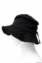 画像をギャラリービューアに読み込む, forme d'expression Skewes Fedora-Raw Edge Hat (Black)