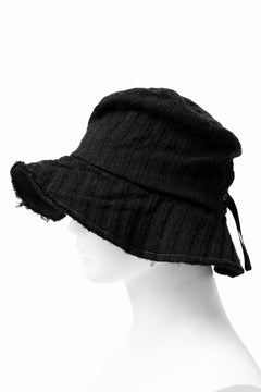 画像をギャラリービューアに読み込む, forme d'expression Skewes Fedora-Raw Edge Hat (Black)
