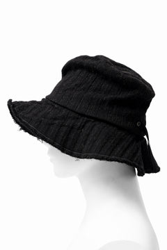 画像をギャラリービューアに読み込む, forme d'expression Skewes Fedora-Raw Edge Hat (Black)