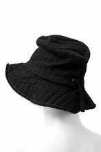 画像をギャラリービューアに読み込む, forme d'expression Skewes Fedora-Raw Edge Hat (Black)
