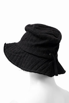 画像をギャラリービューアに読み込む, forme d'expression Skewes Fedora-Raw Edge Hat (Black)
