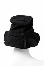 画像をギャラリービューアに読み込む, forme d'expression Skewes Fedora-Raw Edge Hat (Black)