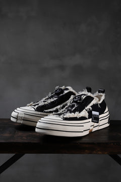 画像をギャラリービューアに読み込む, YOHJI YAMAMOTO × XVESSEL SNEAKERS LOW (BLACK×WHITE)