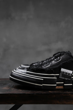 画像をギャラリービューアに読み込む, YOHJI YAMAMOTO × XVESSEL SNEAKERS LOW (BLACK×BLACK)