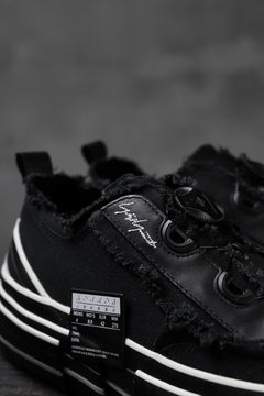 画像をギャラリービューアに読み込む, YOHJI YAMAMOTO × XVESSEL SNEAKERS LOW (BLACK×BLACK)