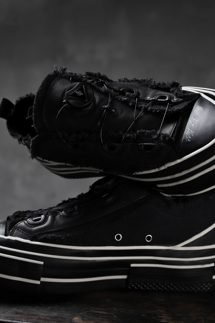 画像をギャラリービューアに読み込む, YOHJI YAMAMOTO × XVESSEL SNEAKERS LOW (BLACK×BLACK)