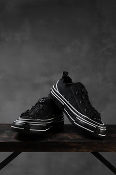 画像をギャラリービューアに読み込む, YOHJI YAMAMOTO × XVESSEL SNEAKERS LOW (BLACK×BLACK)