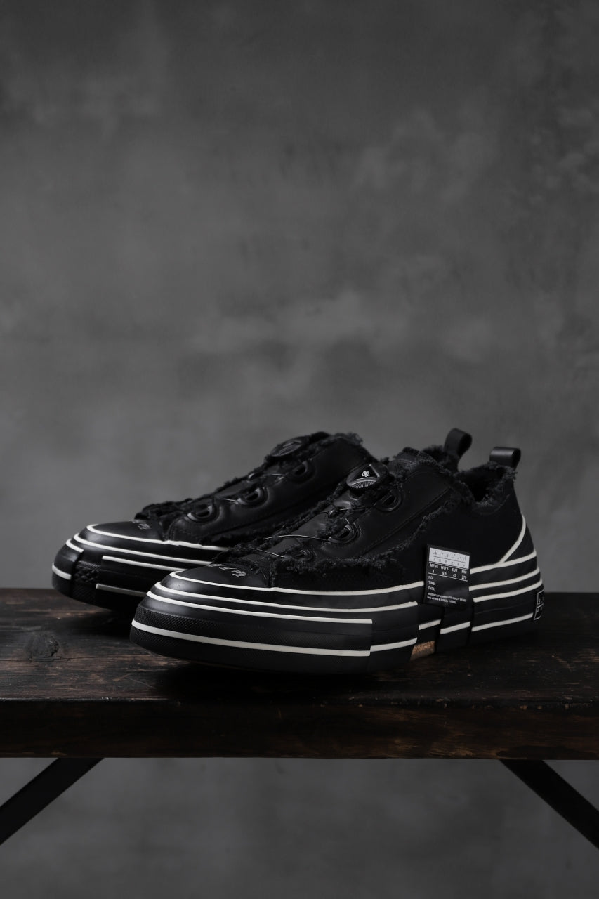 画像をギャラリービューアに読み込む, YOHJI YAMAMOTO × XVESSEL SNEAKERS LOW (BLACK×BLACK)