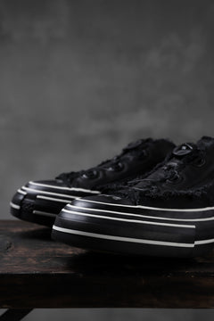 画像をギャラリービューアに読み込む, YOHJI YAMAMOTO × XVESSEL SNEAKERS LOW (BLACK×BLACK)