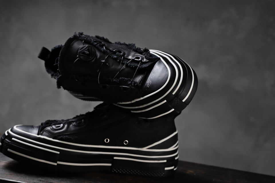 画像をギャラリービューアに読み込む, YOHJI YAMAMOTO × XVESSEL SNEAKERS LOW (BLACK×BLACK)