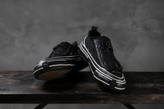 画像をギャラリービューアに読み込む, YOHJI YAMAMOTO × XVESSEL SNEAKERS LOW (BLACK×BLACK)