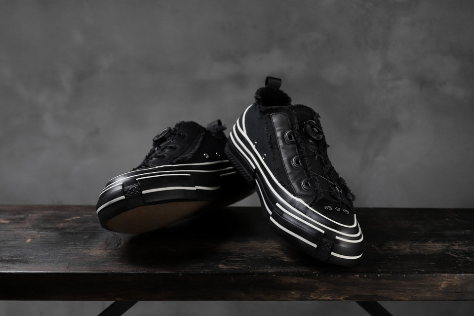 画像をギャラリービューアに読み込む, YOHJI YAMAMOTO × XVESSEL SNEAKERS LOW (BLACK×BLACK)