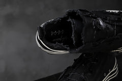 画像をギャラリービューアに読み込む, YOHJI YAMAMOTO × XVESSEL SNEAKERS LOW (BLACK×BLACK)