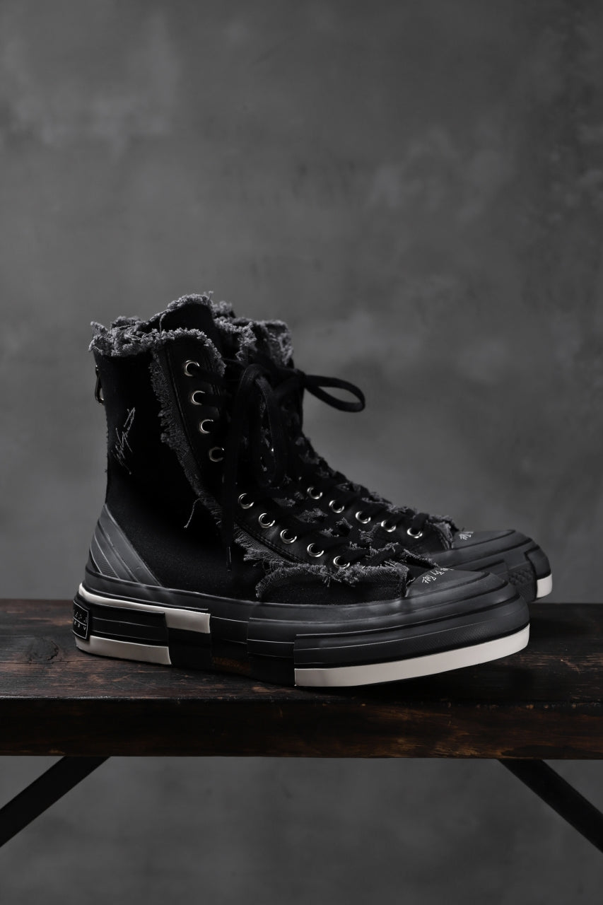 画像をギャラリービューアに読み込む, YOHJI YAMAMOTO × XVESSEL SNEAKERS HIGH (BLACK)