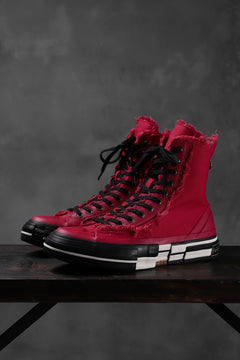 画像をギャラリービューアに読み込む, YOHJI YAMAMOTO × XVESSEL SNEAKERS HIGH (RED)