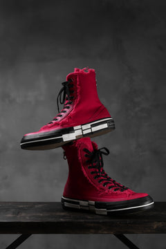 画像をギャラリービューアに読み込む, YOHJI YAMAMOTO × XVESSEL SNEAKERS HIGH (RED)