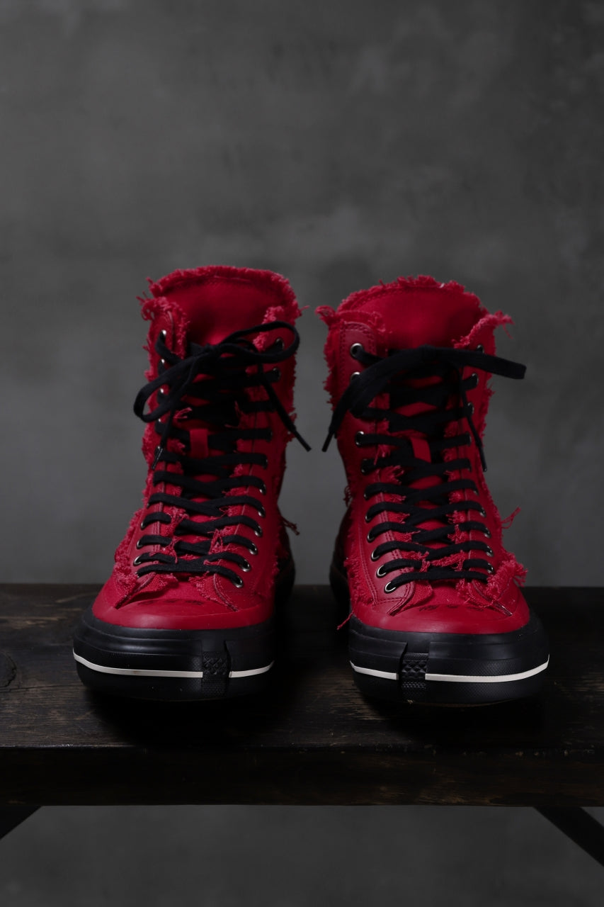 画像をギャラリービューアに読み込む, YOHJI YAMAMOTO × XVESSEL SNEAKERS HIGH (RED)
