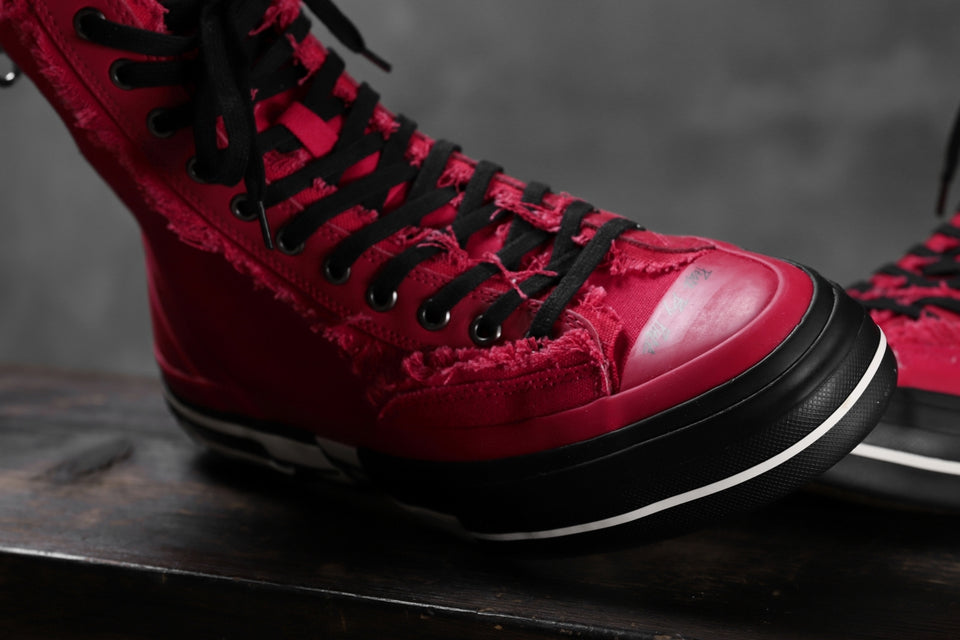 画像をギャラリービューアに読み込む, YOHJI YAMAMOTO × XVESSEL SNEAKERS HIGH (RED)