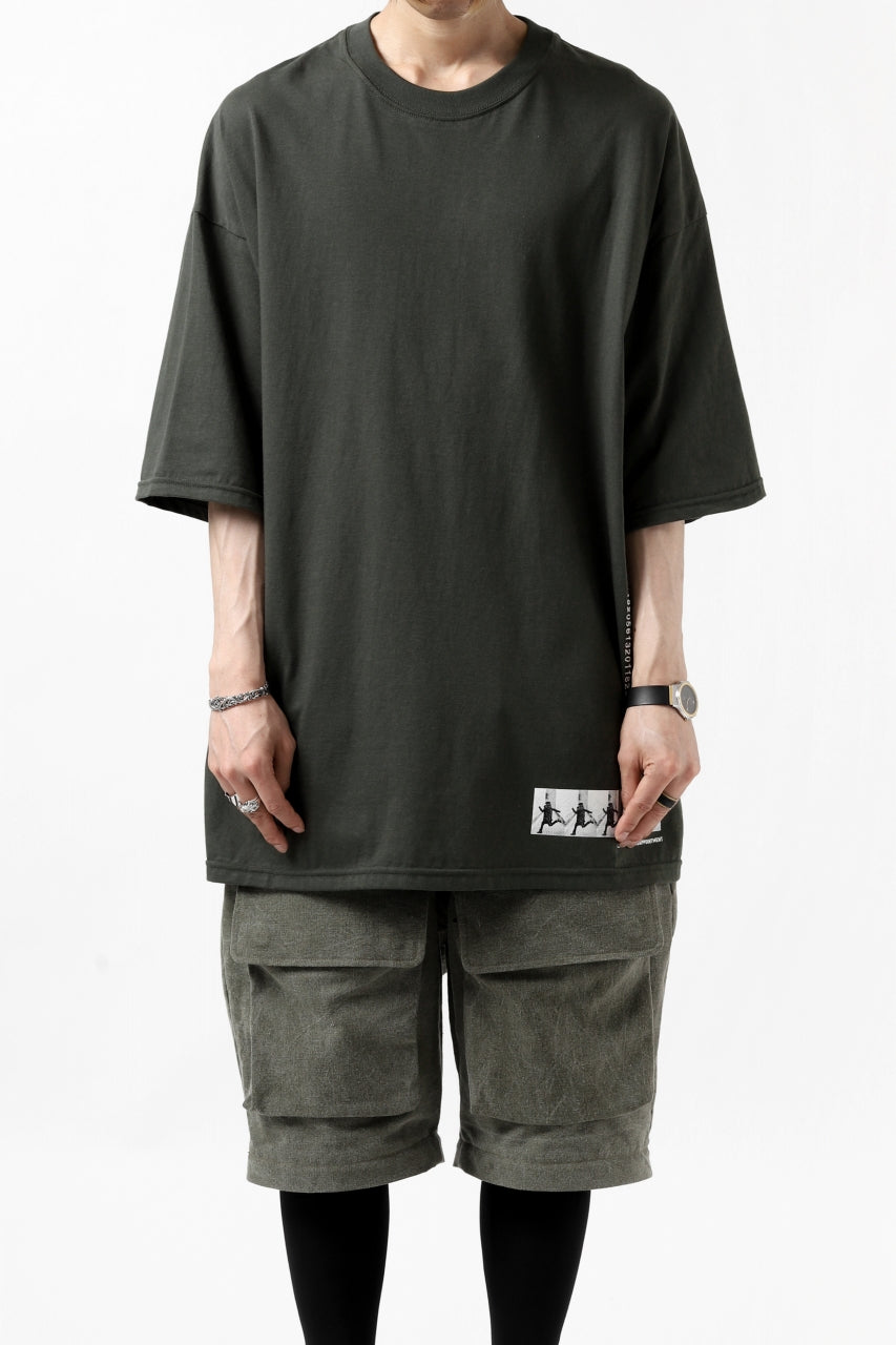 画像をギャラリービューアに読み込む, A.F ARTEFACT "flank” BOXYFIT T-SHIRT (KHAKI)