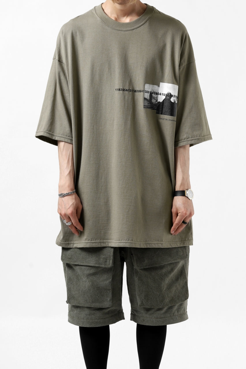 画像をギャラリービューアに読み込む, A.F ARTEFACT "chest” BOXYFIT T-SHIRT (BEIGE)