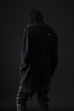 画像をギャラリービューアに読み込む, BORIS BIDJAN SABERI HOODY PULLOVER / VINYL COATED & NICKEL PRESSED "HOODY2-FTT00008" (BLACK)