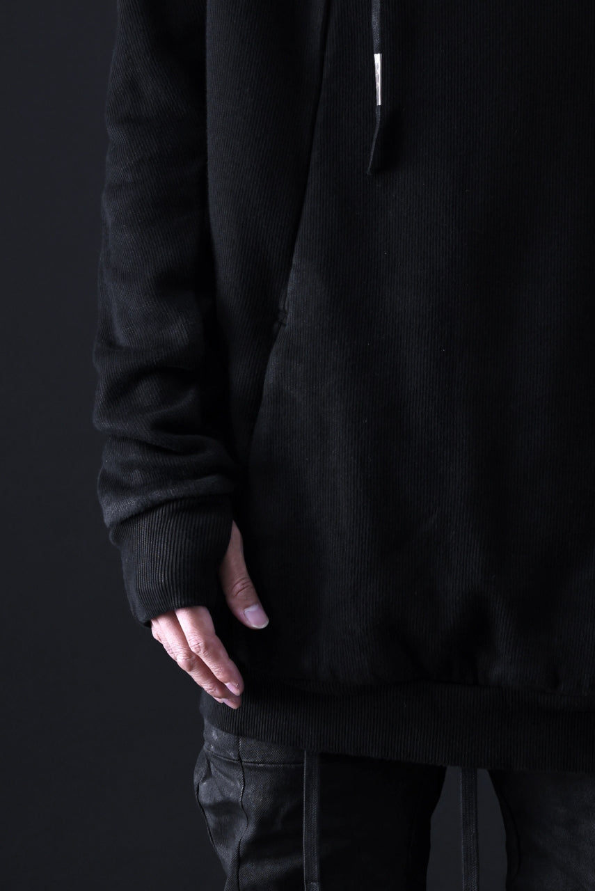 画像をギャラリービューアに読み込む, BORIS BIDJAN SABERI HOODY PULLOVER / VINYL COATED & NICKEL PRESSED "HOODY2-FTT00008" (BLACK)