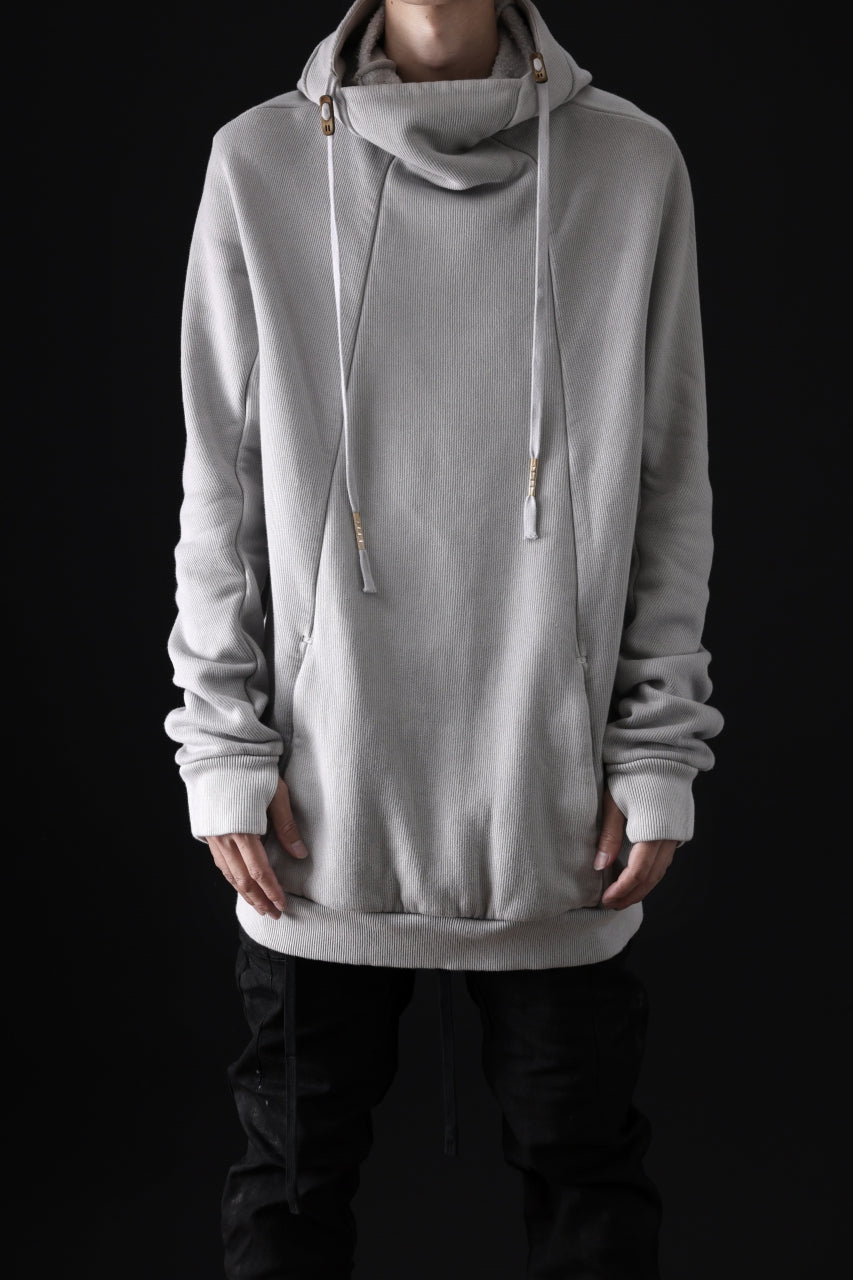 Load image into Gallery viewer, BORIS BIDJAN SABERI HOODY PULLOVER / NATURAL OBJECT DYED "HOODY2-FTT00008" (LIGHT GREY)