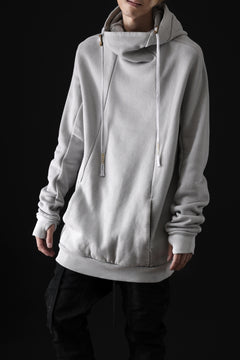 Load image into Gallery viewer, BORIS BIDJAN SABERI HOODY PULLOVER / NATURAL OBJECT DYED "HOODY2-FTT00008" (LIGHT GREY)