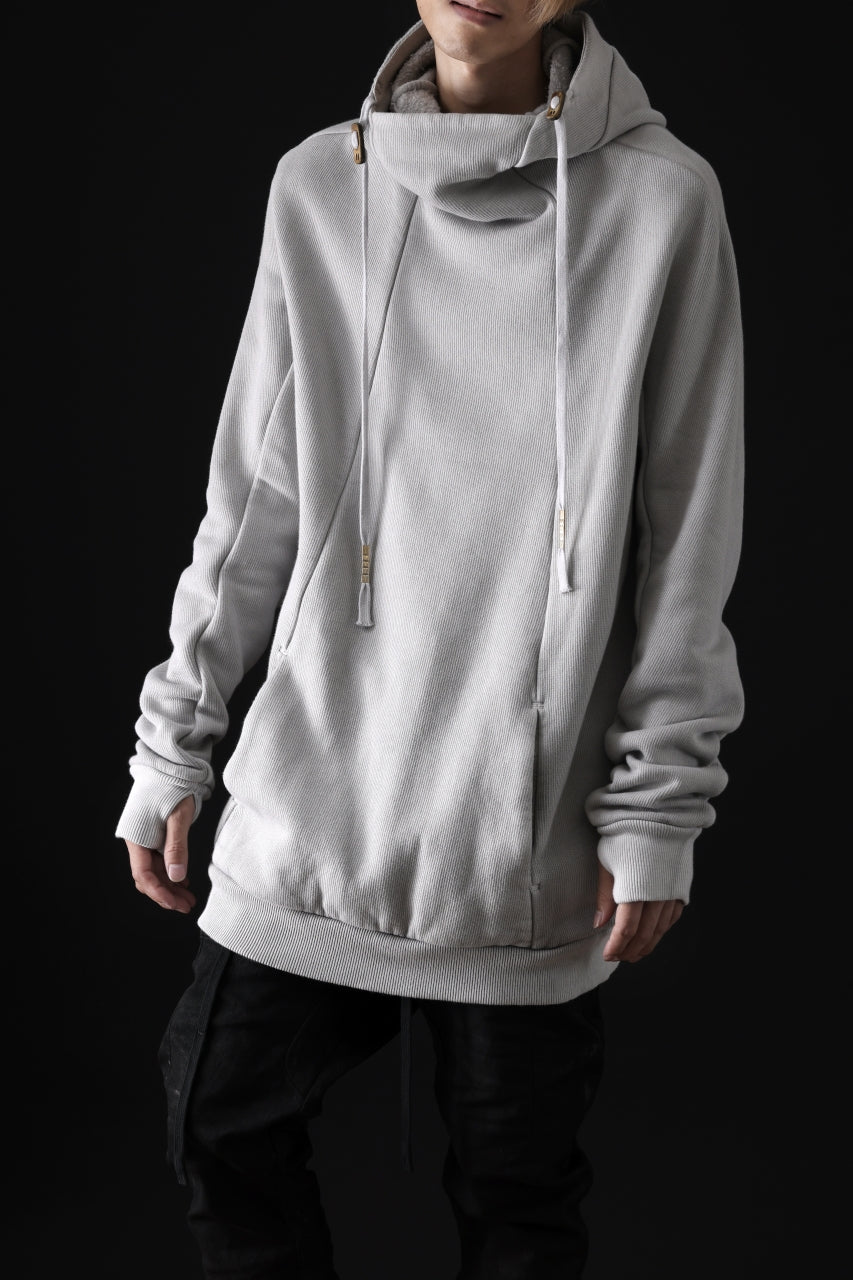 Load image into Gallery viewer, BORIS BIDJAN SABERI HOODY PULLOVER / NATURAL OBJECT DYED "HOODY2-FTT00008" (LIGHT GREY)