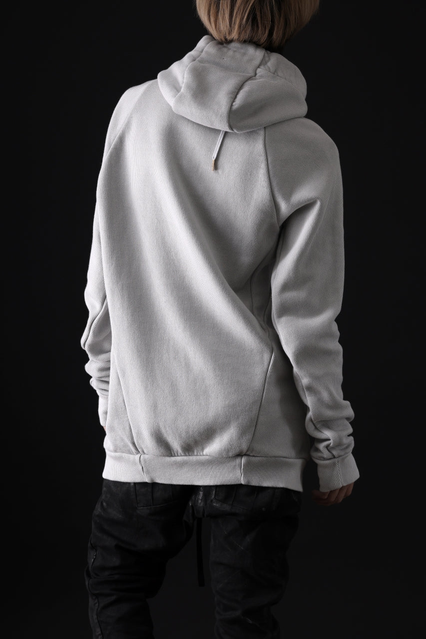 Load image into Gallery viewer, BORIS BIDJAN SABERI HOODY PULLOVER / NATURAL OBJECT DYED "HOODY2-FTT00008" (LIGHT GREY)