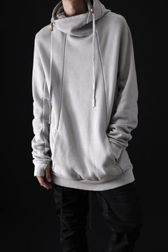 Load image into Gallery viewer, BORIS BIDJAN SABERI HOODY PULLOVER / NATURAL OBJECT DYED "HOODY2-FTT00008" (LIGHT GREY)