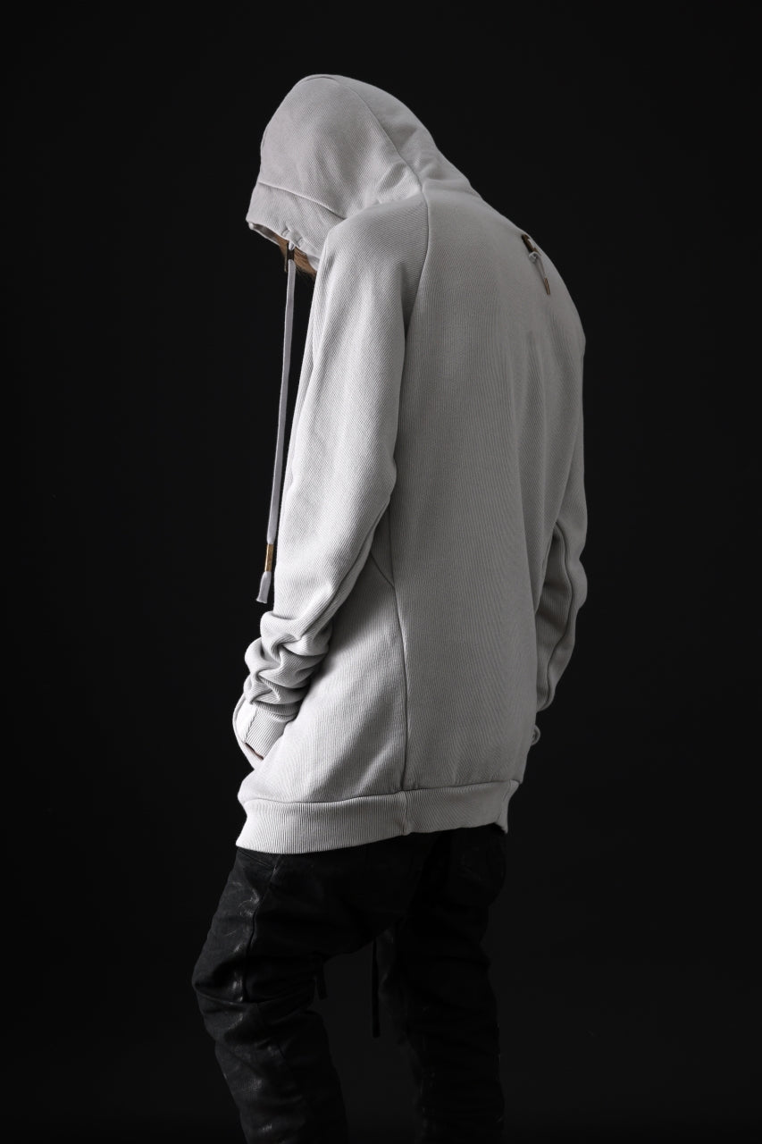 Load image into Gallery viewer, BORIS BIDJAN SABERI HOODY PULLOVER / NATURAL OBJECT DYED "HOODY2-FTT00008" (LIGHT GREY)
