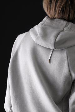 Load image into Gallery viewer, BORIS BIDJAN SABERI HOODY PULLOVER / NATURAL OBJECT DYED "HOODY2-FTT00008" (LIGHT GREY)