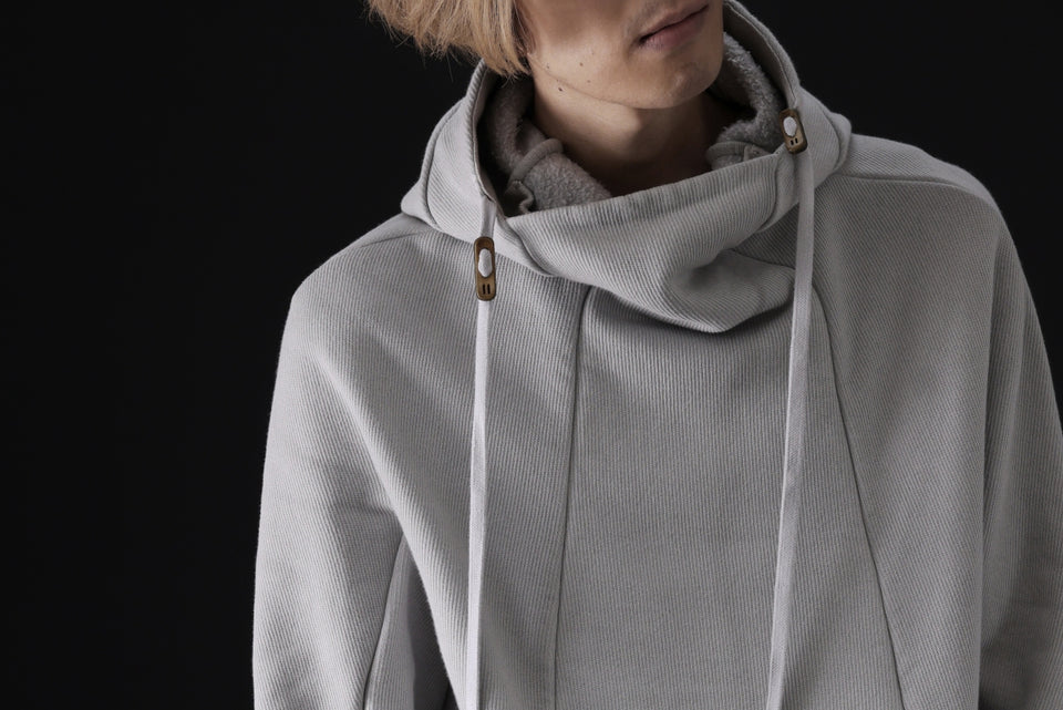 Load image into Gallery viewer, BORIS BIDJAN SABERI HOODY PULLOVER / NATURAL OBJECT DYED "HOODY2-FTT00008" (LIGHT GREY)
