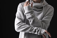 Load image into Gallery viewer, BORIS BIDJAN SABERI HOODY PULLOVER / NATURAL OBJECT DYED "HOODY2-FTT00008" (LIGHT GREY)