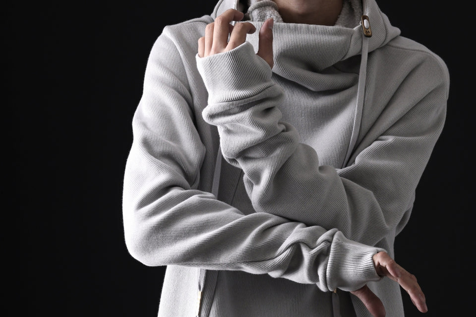 Load image into Gallery viewer, BORIS BIDJAN SABERI HOODY PULLOVER / NATURAL OBJECT DYED "HOODY2-FTT00008" (LIGHT GREY)