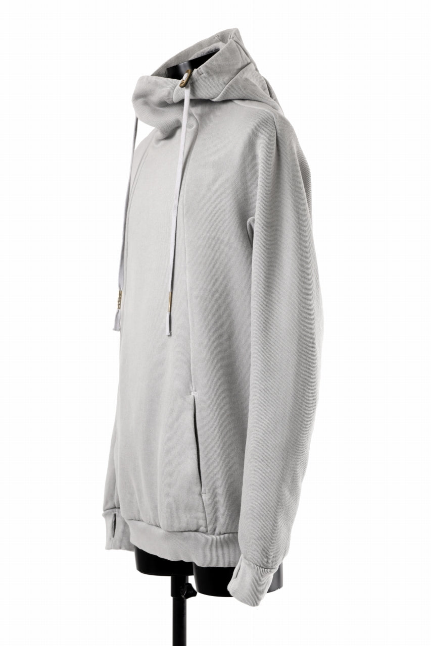 Load image into Gallery viewer, BORIS BIDJAN SABERI HOODY PULLOVER / NATURAL OBJECT DYED "HOODY2-FTT00008" (LIGHT GREY)
