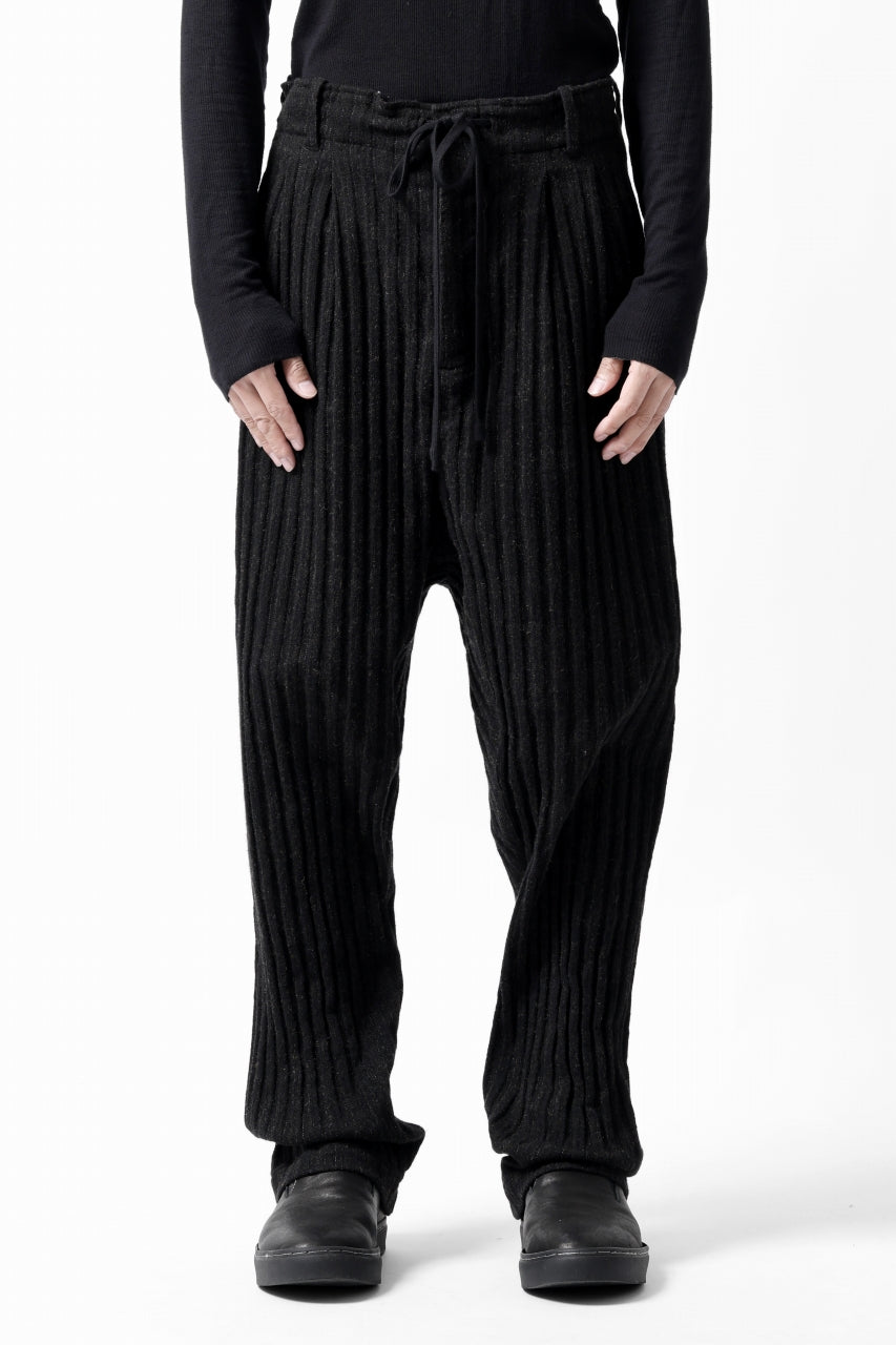 画像をギャラリービューアに読み込む, forme d'expression 2-Tucked Sarouel Pants (Black)