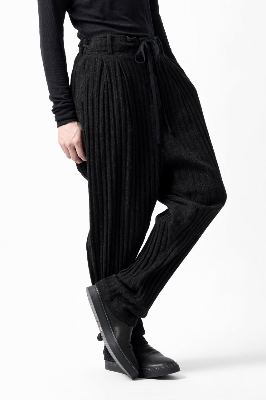 画像をギャラリービューアに読み込む, forme d&#39;expression 2-Tucked Sarouel Pants (Black)