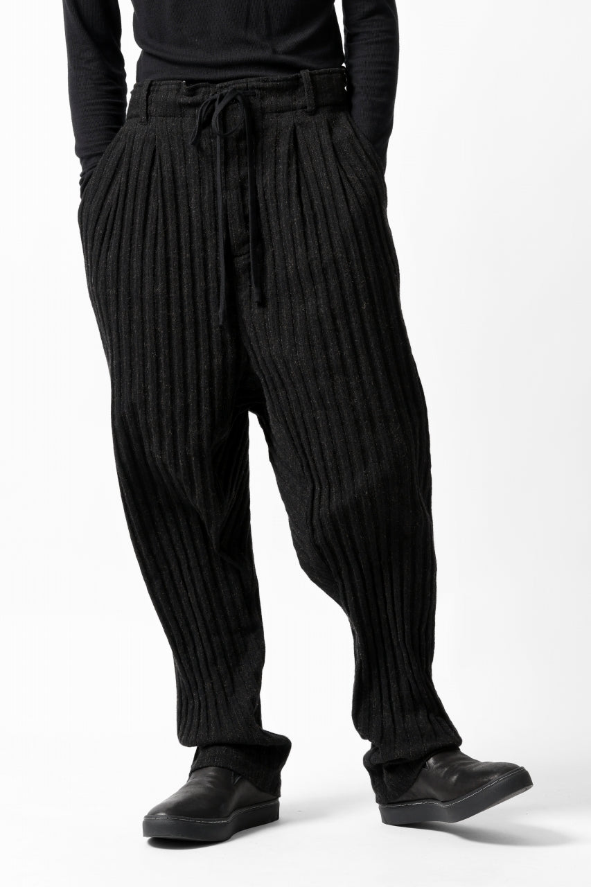 画像をギャラリービューアに読み込む, forme d'expression 2-Tucked Sarouel Pants (Black)